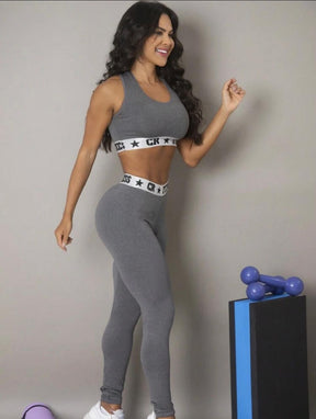 Pague 1 Leve 2 Conjunto Academia Top e Legging.